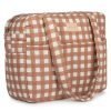 Nobodinoz Sac A Langer | Sac A Langer Hyde Park - Terracotta Checks