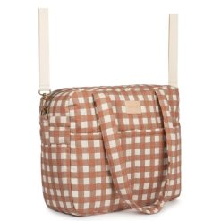 Nobodinoz Sac A Langer | Sac A Langer Hyde Park - Terracotta Checks