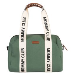 Childhome Sac A Langer | Mommy Club Signature Canvas - Vert