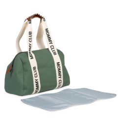 Childhome Sac A Langer | Mommy Club Signature Canvas - Vert