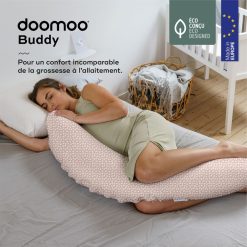 Babymoov Allaitement | Coussin De Maternite Doomoo Buddy - Cloudy Pink