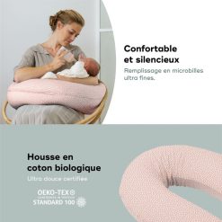 Babymoov Allaitement | Coussin De Maternite Doomoo Buddy - Cloudy Pink