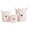 Childhome Rangement | Lot De 3 Paniers - Teddy Ecru