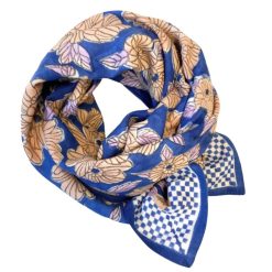 Apaches Parents | Big Foulard Latika Bloom - Bleu Klein