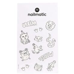 Nailmatic Deguisement & Maquillage | Planche De Tatouages A Colorier - Animaux