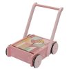 Little Dutch Mes Premiers Jouets | Chariot A Blocs Flowers - Rose