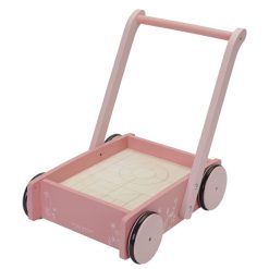 Little Dutch Mes Premiers Jouets | Chariot A Blocs Flowers - Rose