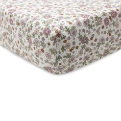 Jollein Literie Bebe | Drap Housse Berceau Retro Flowers - 40/50 X 80/90 Cm