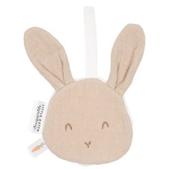 Little Dutch Succion | Doudou Attache Sucette Lapin Newborn Naturals - Beige