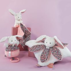 Doudou et Compagnie Doudou | Doudou Petale Lapin Boh'Aime - Blanc