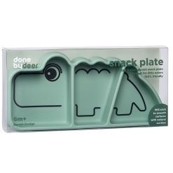 Done by Deer Repas | Assiette Silicone - Croco Vert