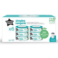 Tommee Tippee Couche | Lot De 6 Recharges Simplee Sangenic