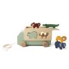 Trixie Baby Mes Premiers Jouets | Camion En Bois Animaux