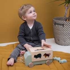 Trixie Baby Mes Premiers Jouets | Camion En Bois Animaux