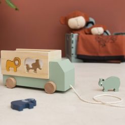 Trixie Baby Mes Premiers Jouets | Camion En Bois Animaux