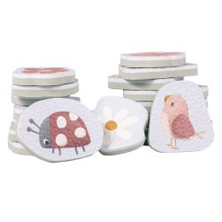 Little Dutch Mes Premiers Jouets | Lot De 16 Stickers De Bain En Mousse Flowers & Butterflies