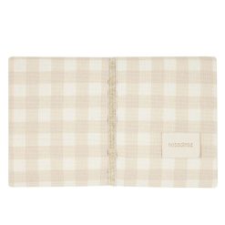 Nobodinoz Matelas Et Housse A Langer | Matelas A Langer Impermeable Mozart - Ivory Checks