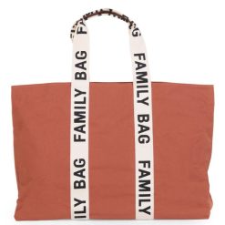 Childhome Sac A Langer | Family Bag Signature Canvas - Terracotta