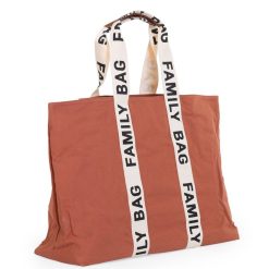 Childhome Sac A Langer | Family Bag Signature Canvas - Terracotta