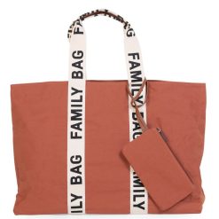 Childhome Sac A Langer | Family Bag Signature Canvas - Terracotta