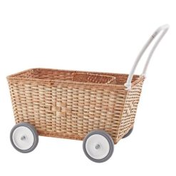 Olli Ella Mes Premiers Jouets | Landau Chariot Strolley En Rotin - Naturel