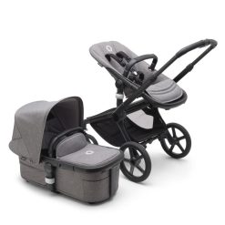 Bugaboo Poussette Citadine | Poussette Citadine Fox5 Complete Chassis Noir - Gris Chine