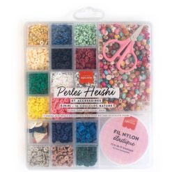 La Petite Epicerie Loisirs Creatifs | Boite De 16 Couleurs De Perles Heishi - Nature