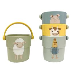 Little Dutch Mes Premiers Jouets | Lot De 4 Gobelets De Bain Little Farm