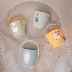 Little Dutch Mes Premiers Jouets | Lot De 4 Gobelets De Bain Little Farm