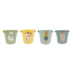 Little Dutch Mes Premiers Jouets | Lot De 4 Gobelets De Bain Little Farm