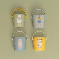 Little Dutch Mes Premiers Jouets | Lot De 4 Gobelets De Bain Little Farm