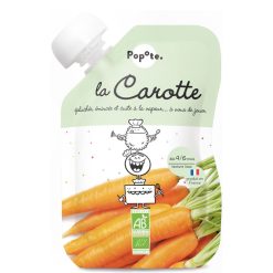 Popote Nourriture Bebe | Gourde Repas Bio Carotte - 120 G