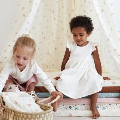 Camcam Copenhagen Mes Premiers Jouets | Draps Pour Lit De Poupee - Windflower Cream