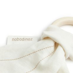 Nobodinoz Hygiene & Soin | Anneau De Dentition Lin Francais - Off White