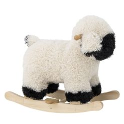 Bloomingville Trotteur & Porteur | Mouton A Bascule - Noir Et Blanc