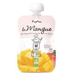 Popote Nourriture Bebe | Gourde Repas Bio Mangue - 120 G