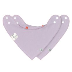 LÄSSIG Bavoir | Lot De 2 Bavoirs Bandana Happy Rascals Coeur - 0/24 Mois