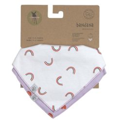 LÄSSIG Bavoir | Lot De 2 Bavoirs Bandana Happy Rascals Coeur - 0/24 Mois