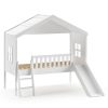 VIPACK Meuble Bebe | Lit Cabane Housebed Blanc - 90 X 200 Cm