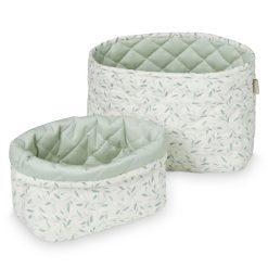 Camcam Copenhagen Rangement | Lot De 2 Paniers De Rangement - Green Leaves