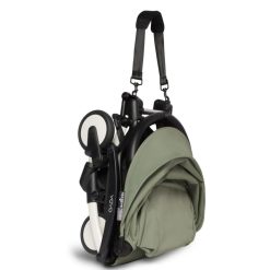 BABYZEN Poussette Compacte | Poussette Yoyo Complete Chassis Blanc 0+ Et 6+ - Olive