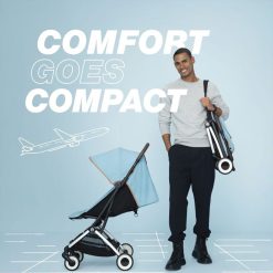 Cybex Poussette Compacte | Poussette De Voyage Ultra-Compacte Orfeo - Ocean Blue