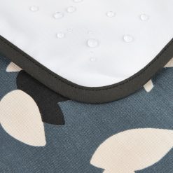 Nobodinoz Matelas Et Housse A Langer | Tapis A Langer Impermeable Hyde Park - Blue Black Tulips