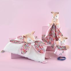 Doudou et Compagnie Doudou | Doudou Petale Faon Boh'Aime - Blanc