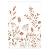 Little Dutch Decoration | Poster Reversible Wild Flowers - Rust