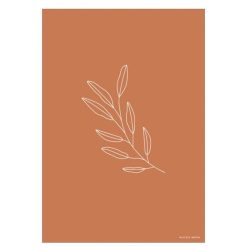 Little Dutch Decoration | Poster Reversible Wild Flowers - Rust