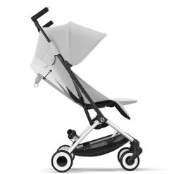 Cybex Poussette Compacte | Poussette Ultra-Compacte Libelle Chassis Silver - Fog Grey