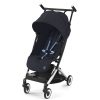 Cybex Poussette Compacte | Poussette Ultra-Compacte Libelle Chassis Silver - Dark Blue