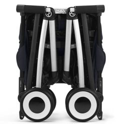 Cybex Poussette Compacte | Poussette Ultra-Compacte Libelle Chassis Silver - Dark Blue