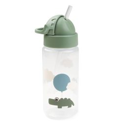 Done by Deer Repas | Gourde Avec Paille Happy Clouds Vert - 350 Ml